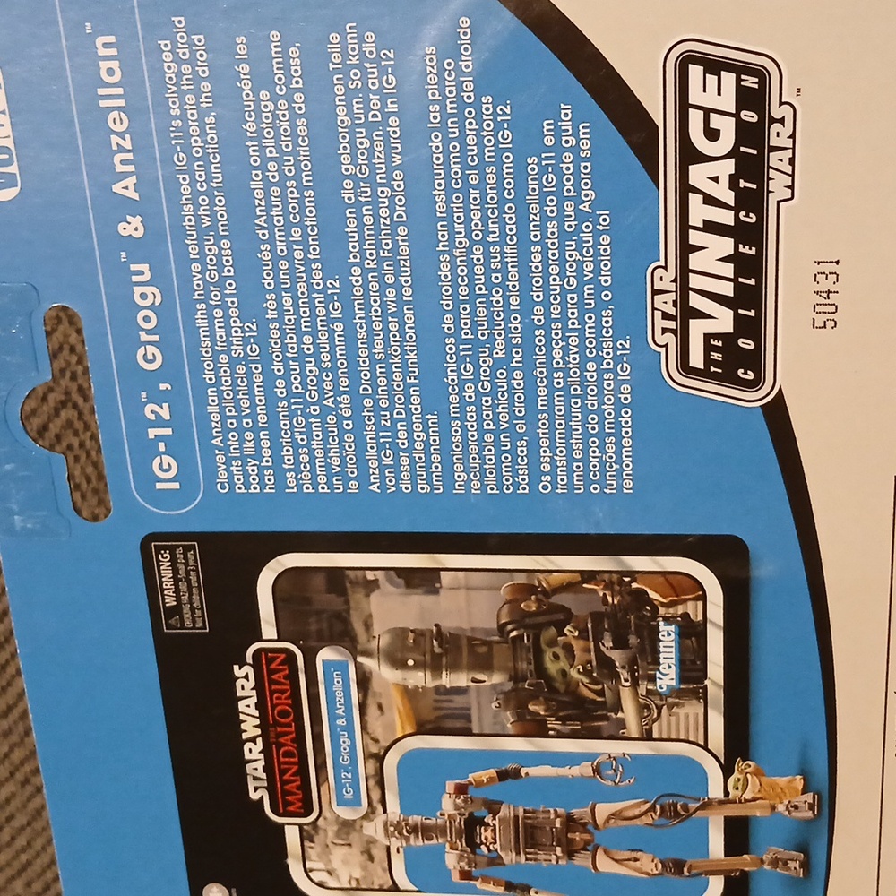 Star Wars IG-12 Action Figure Kenner With Grogu And Anzellan. From MANDALORIAN - Picture 7 of 9